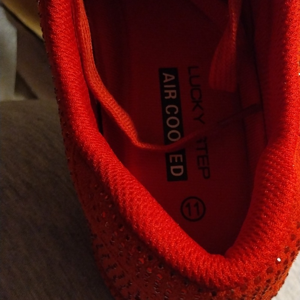 Elegant Red Women's Sneakers - Picture 8 of 9